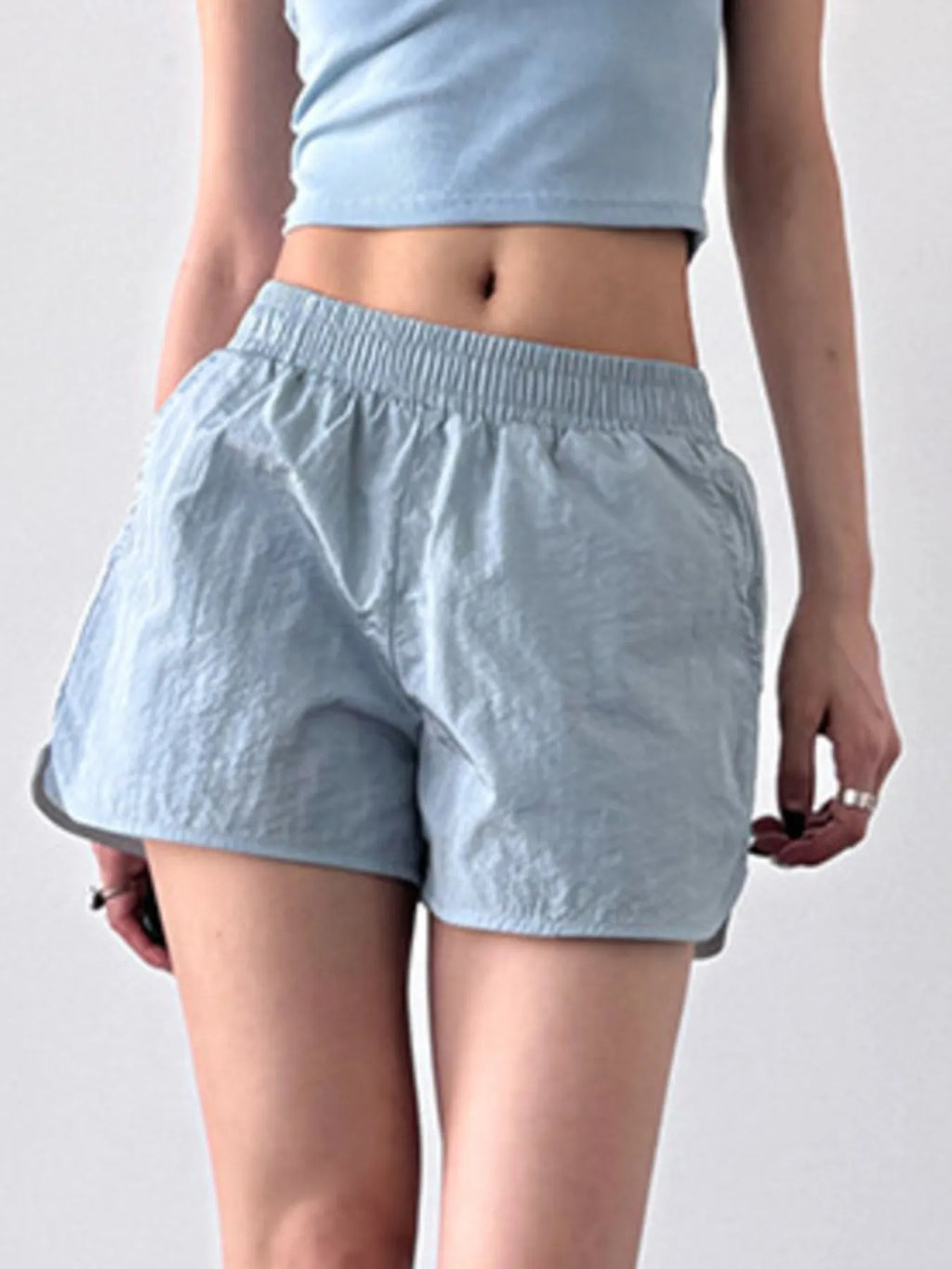 Elastic Waist Active Shorts - Modanista Fashion