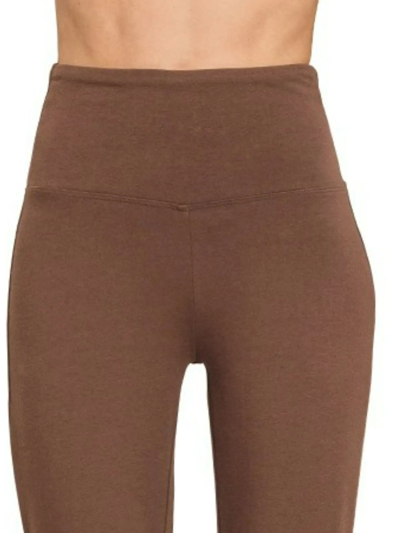 Zenana Wide Waistband Yoga Flare Pants - Modanista Fashion
