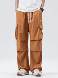 Men's Full Size Multi-Pocket Cargo Utility Pants with Drawstring Plus Size - Modanista Fashion