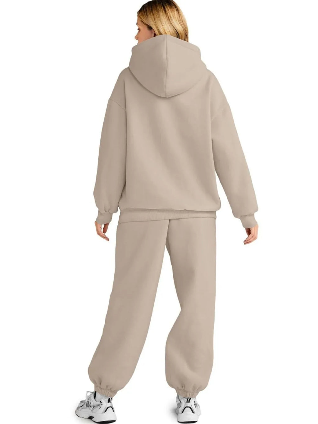 Full Size Kangaroo Pocket Hoodie and Joggers Set Plus Size - Modanista Fashion