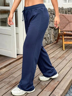 Drawstring Wide Leg Active Pants - Modanista Fashion