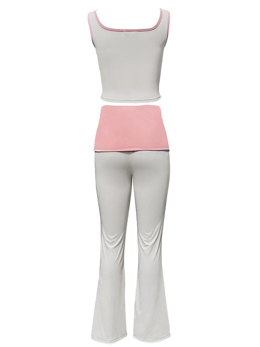 Contrast Trim Tank and Pants Active Set - Modanista Fashion