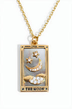 Tarot Card Pendant Necklace in Stainless Steel