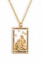 Tarot Card Pendant Necklace in Stainless Steel