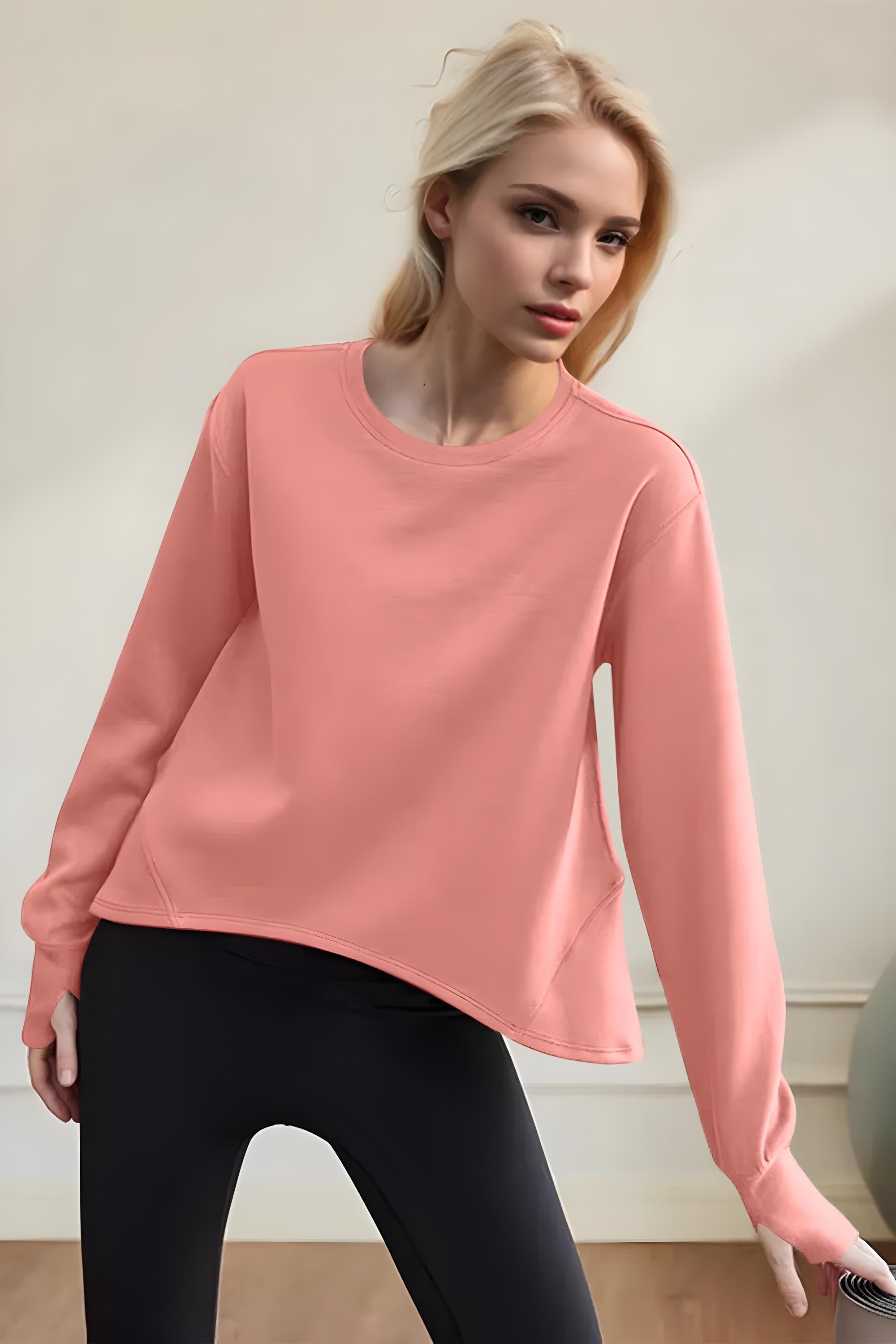 Air Scuba Round Neck Long Sleeve Sweatshirt for Women