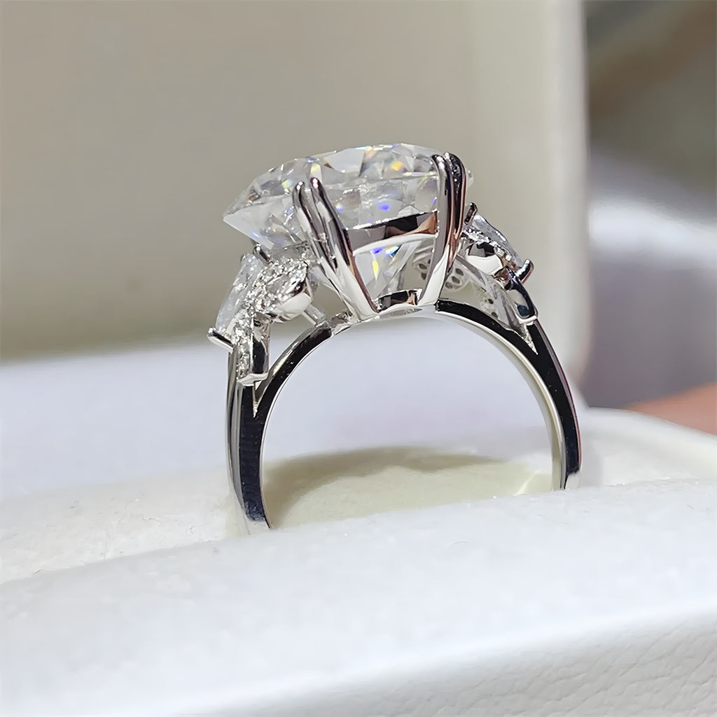 Prsten pro ženy z 925 sterlingového stříbra s diamantem 10 Ct