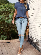 Poloviční tlačítko s krátkým rukávem