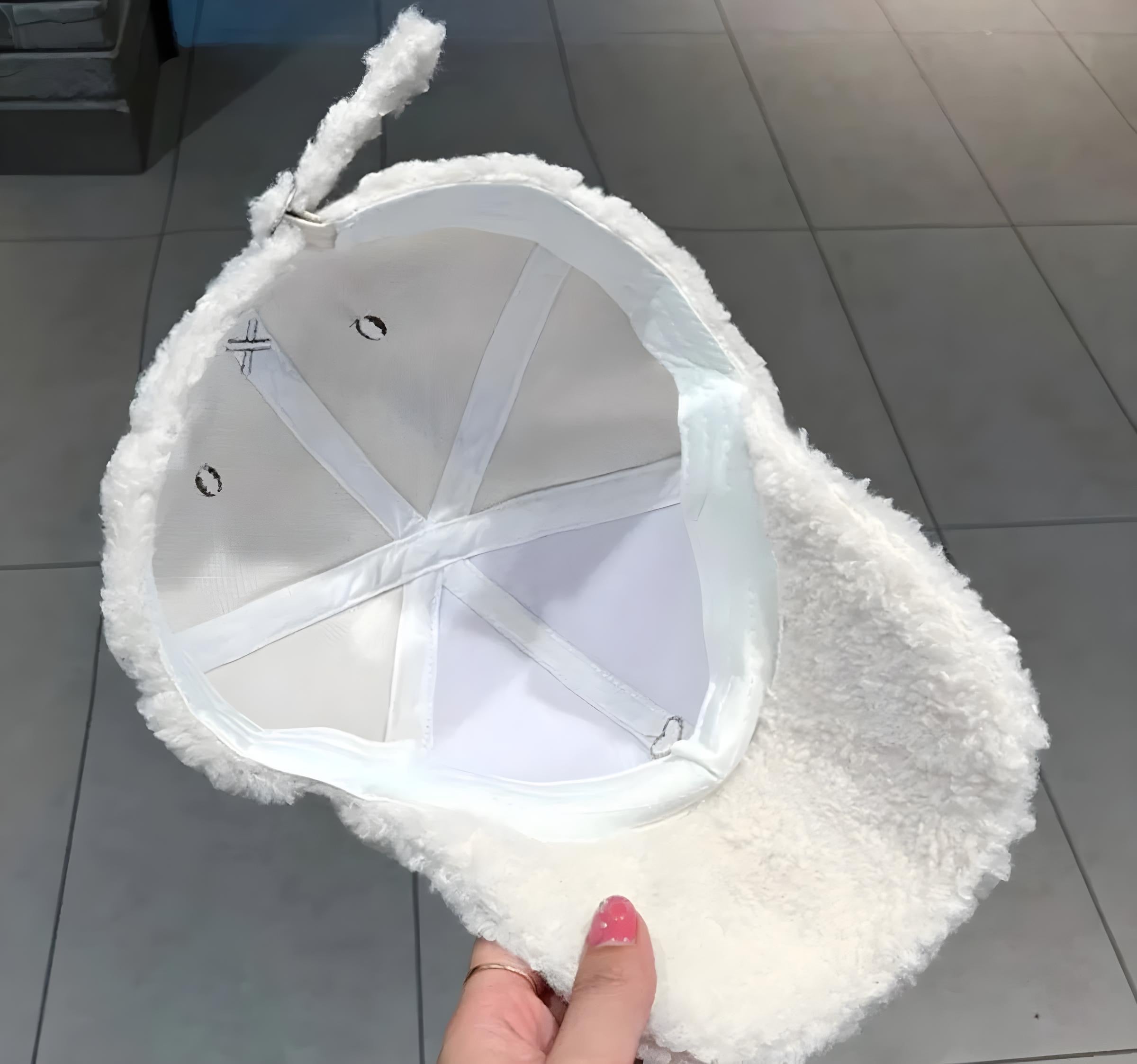 Cute Fluffy Bear Ears Winter Hat