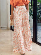 Surplice Top and High Waist Pants Set - Modanista Fashion