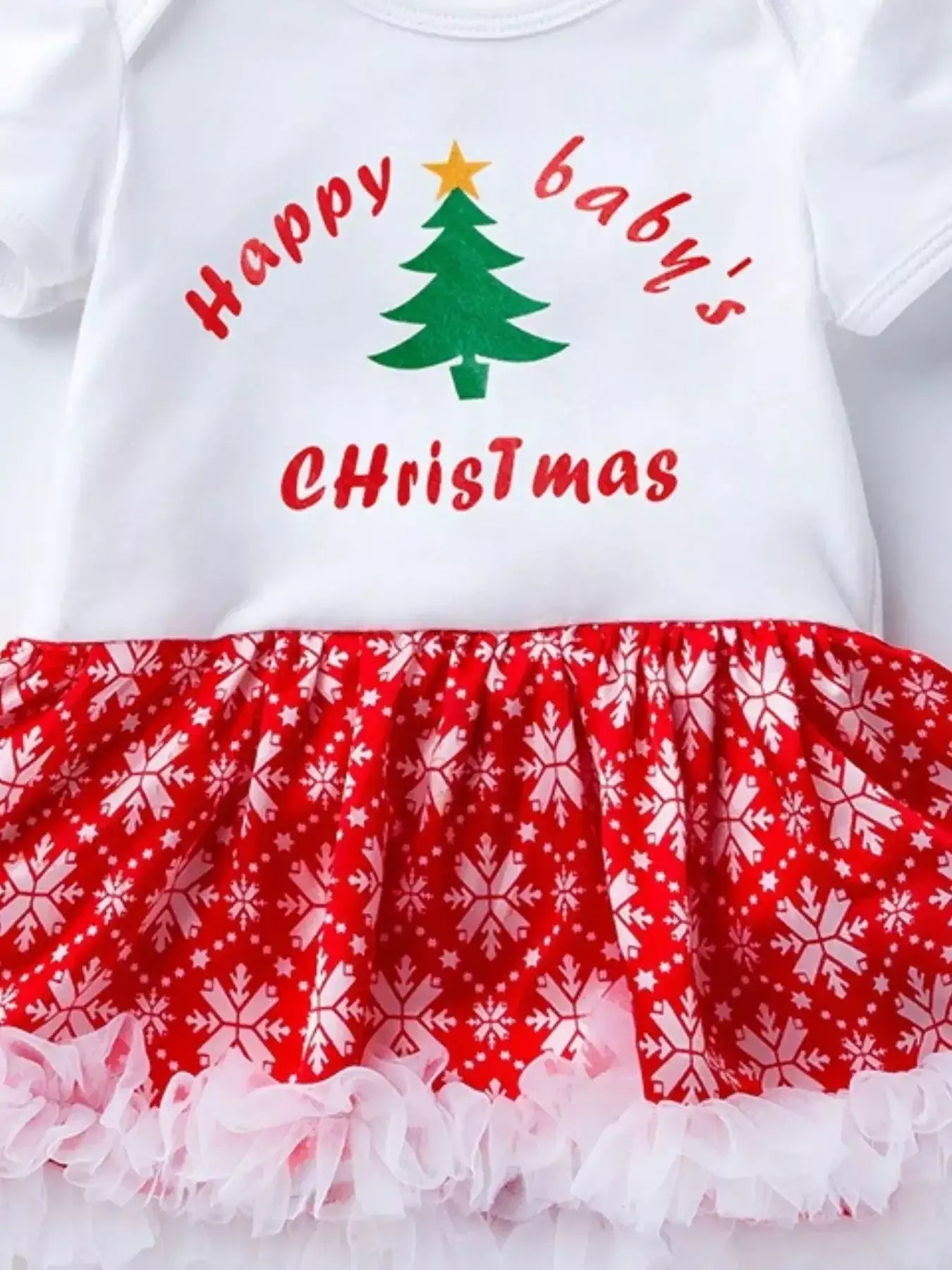 Newborn Christmas One-Piece Dress with Headband – Festive & Cute - Modanista Fashion