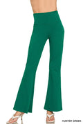 Zenana Wide Waistband Yoga Flare Pants - Modanista Fashion