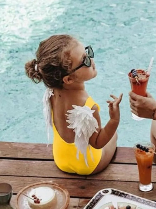 Backless Wide Strap Parent-Child Swimwear - Modanista Fashion