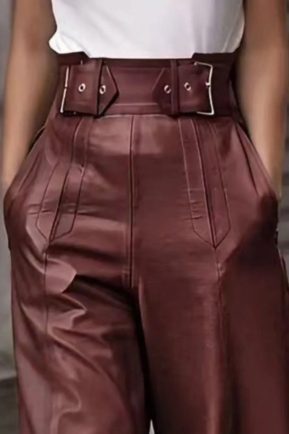High Waist Wide Flare Pants - Modanista Fashion