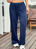 Drawstring Wide Leg Active Pants - Modanista Fashion