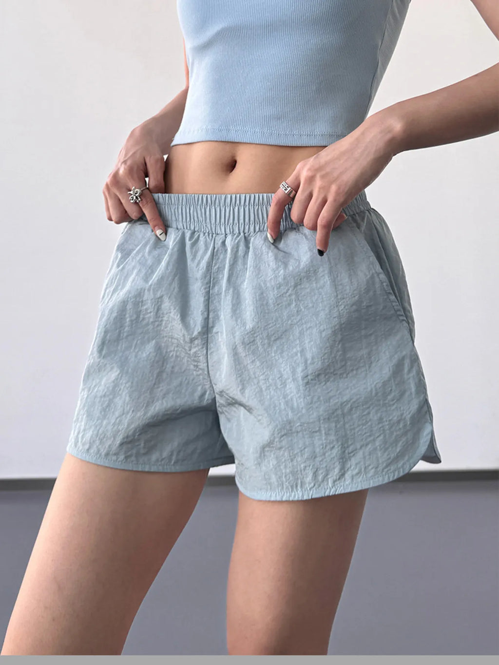 Elastic Waist Active Shorts - Modanista Fashion