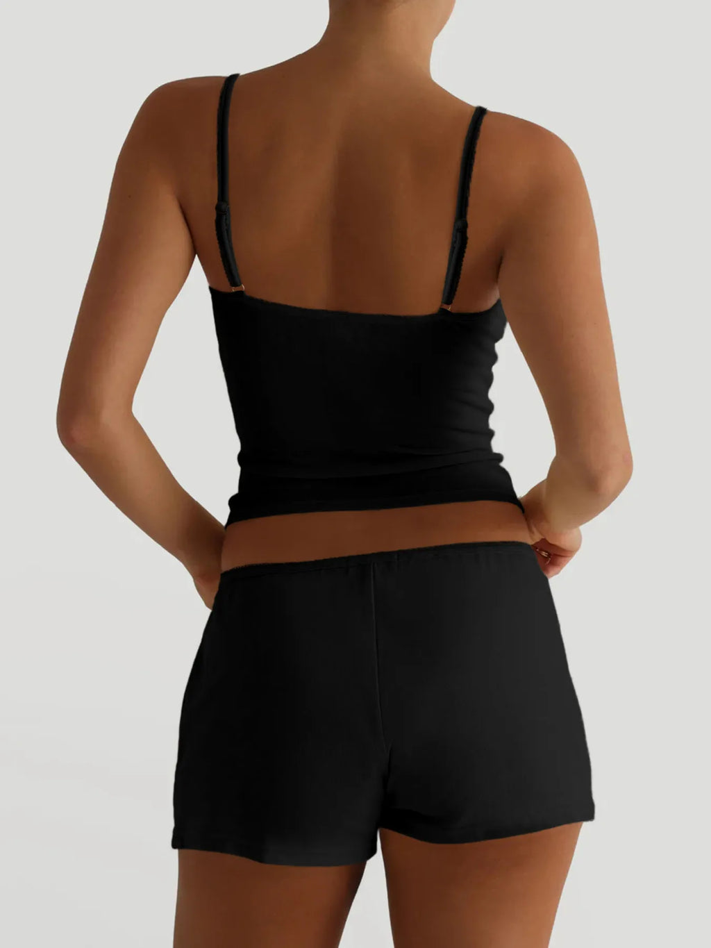 V-Neck Cami and Shorts Set - Modanista Fashion