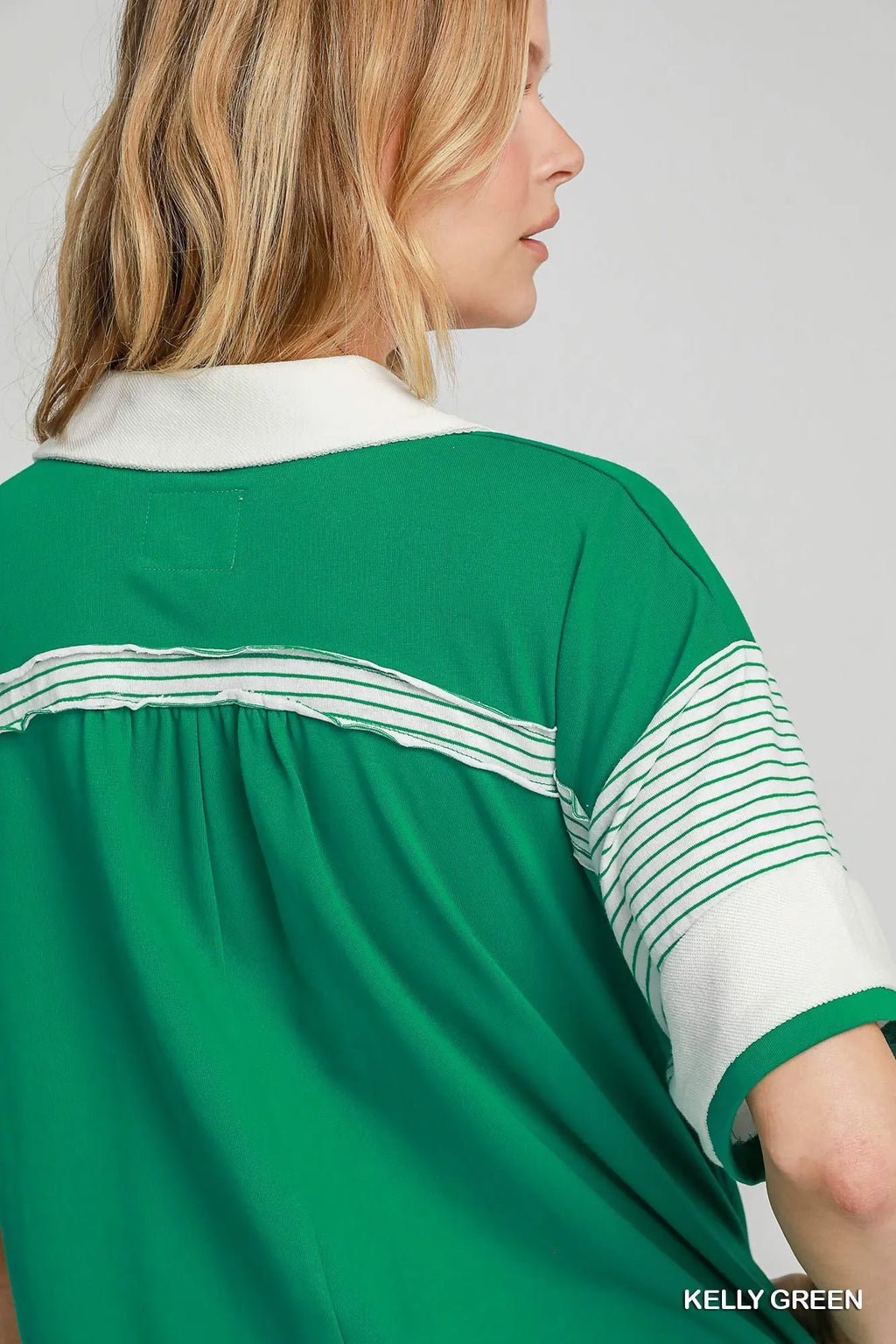 Umgee French Terry Collared Colorblock Romper - Modanista Fashion
