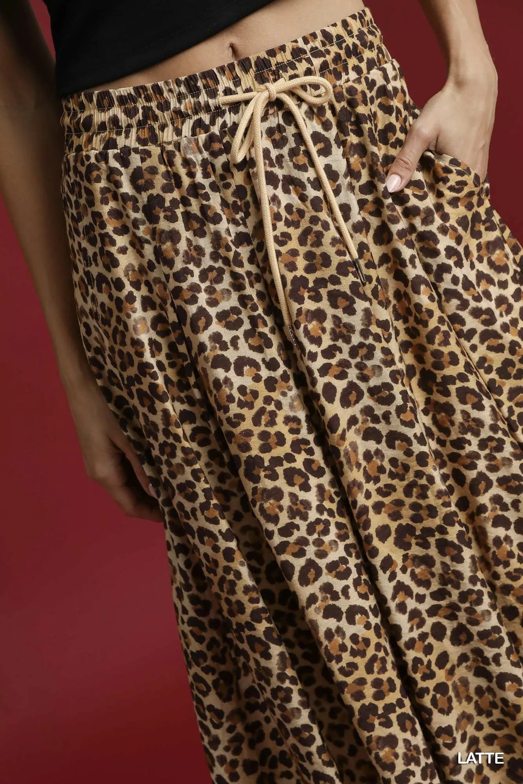 Umgee Drawstring Leopard Midi Skirt - Modanista Fashion