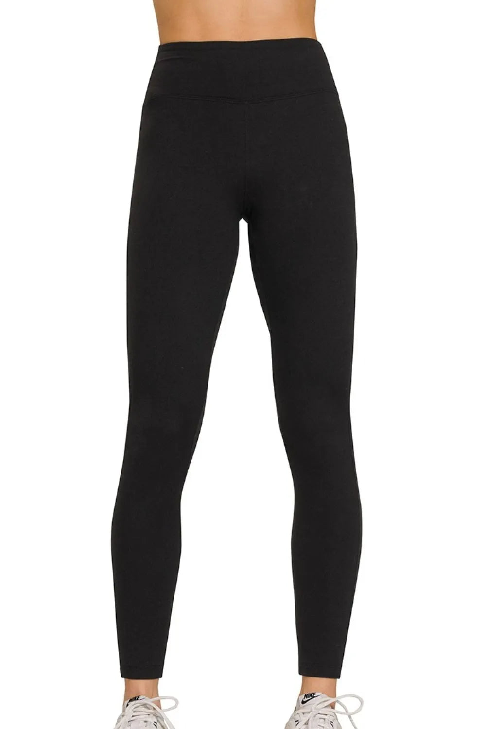 Zenana Microfiber Waistband Leggings - Modanista Fashion